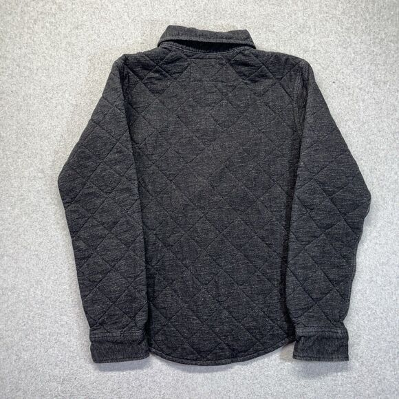 American Eagle Quilted Jacket Women’s XS Dark Gray Snap Front 9167 2014 - Picture 8 of 11